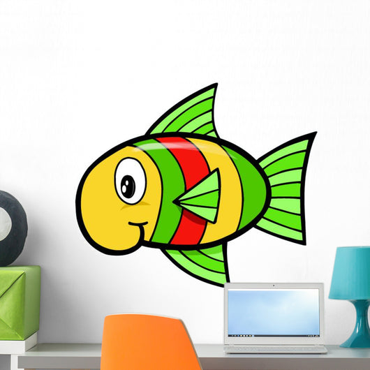 Baby Rasta Fish Wall Decal