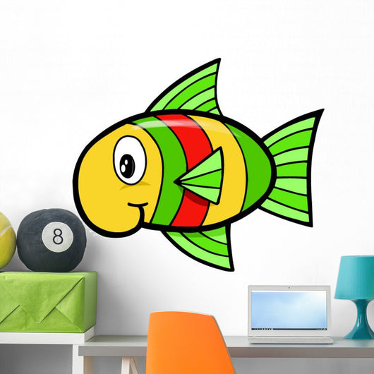 Baby Rasta Fish Wall Decal