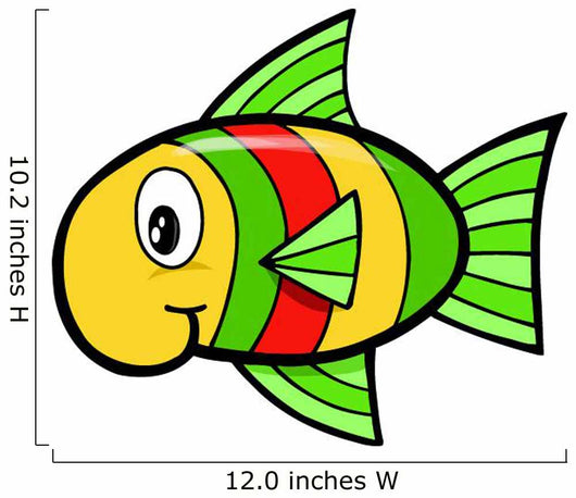 Baby Rasta Fish Wall Decal