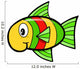 Baby Rasta Fish Wall Decal