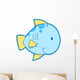 Cute Little Blue Fish Wall Decal
