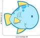 Cute Little Blue Fish Wall Decal