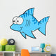 Little Blue Striped Shark Wall Decal