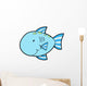 Cute Little Blue Fish Wall Decal