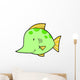 Cute Little Green Swordfish Wall Decal