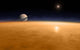 Saturn above Thick Atmosphere Wall Decal Design 1