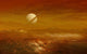 Saturn above Thick Atmosphere Wall Decal Design 2