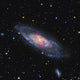 Messier 106 Spiral Galaxy Wall Decal Design 2