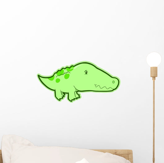 Cute Baby Alligator Wall Decal