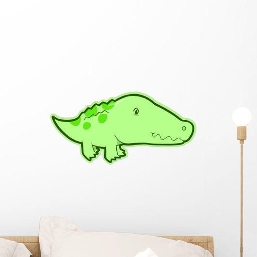 Cute Baby Alligator Wall Decal