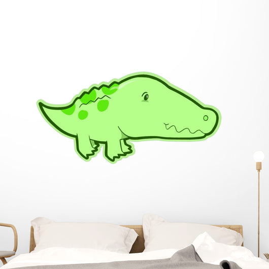 Cute Baby Alligator Wall Decal