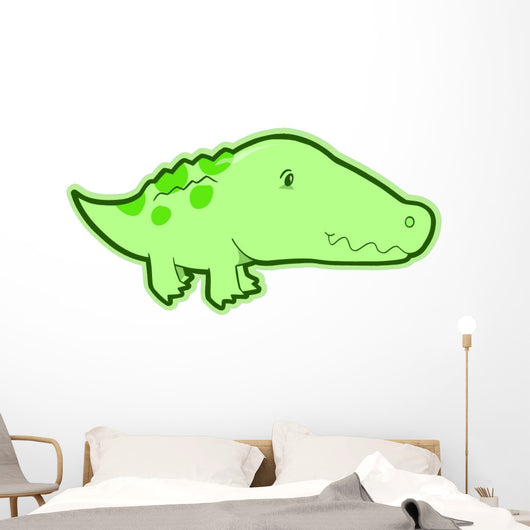 Cute Baby Alligator Wall Decal