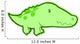 Cute Baby Alligator Wall Decal