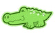 Cute Little Baby Alligator Wall Decal