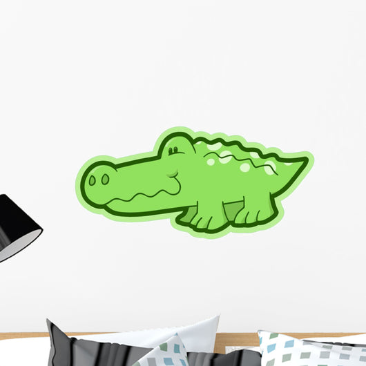 Cute Little Baby Alligator Wall Decal