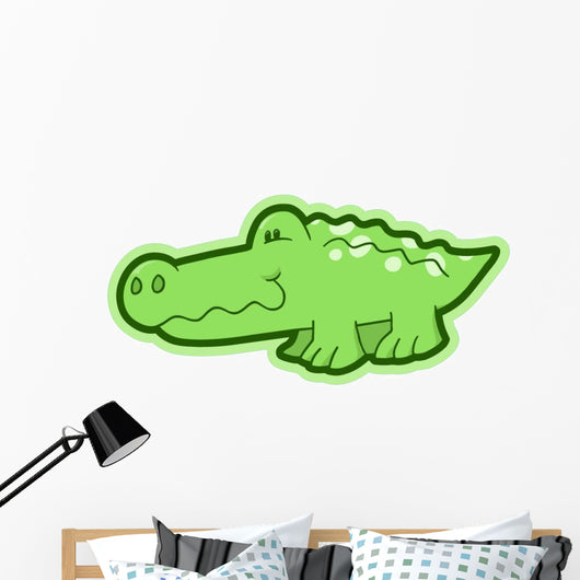 Cute Little Baby Alligator Wall Decal