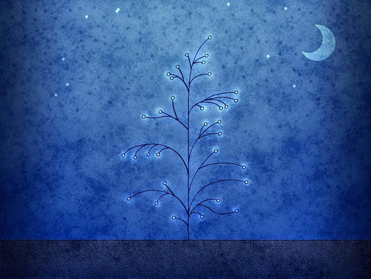 Illustration First Snowfall Wall Decal