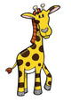 Cute Little Baby Giraffe Wall Decal