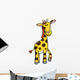 Cute Little Baby Giraffe Wall Decal