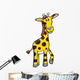 Cute Little Baby Giraffe Wall Decal