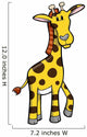 Cute Little Baby Giraffe Wall Decal