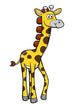 Cute Little Baby Giraffe Wall Decal