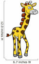 Cute Little Baby Giraffe Wall Decal