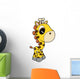 Cute Little Baby Giraffe Wall Decal