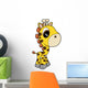 Cute Little Baby Giraffe Wall Decal