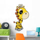 Cute Little Baby Giraffe Wall Decal