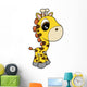 Cute Little Baby Giraffe Wall Decal
