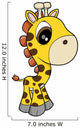 Cute Little Baby Giraffe Wall Decal