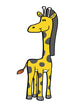 Cute Little Baby Giraffe Wall Decal
