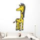 Cute Little Baby Giraffe Wall Decal