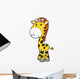 Cute Little Baby Giraffe Wall Decal