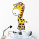 Cute Little Baby Giraffe Wall Decal