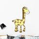 Cute Little Yellow Giraffe Wall Decal