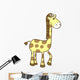 Cute Little Yellow Giraffe Wall Decal