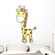 Pastel Yellow Baby Giraffe Wall Decal