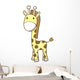 Pastel Yellow Baby Giraffe Wall Decal