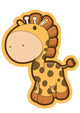 Chunky Cute Baby Giraffe Wall Decal