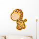 Chunky Cute Baby Giraffe Wall Decal