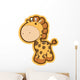 Chunky Cute Baby Giraffe Wall Decal