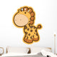 Chunky Cute Baby Giraffe Wall Decal
