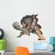Troll Swinging Club Wall Decal