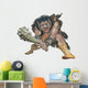 Troll Swinging Club Wall Decal