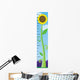Sun Flower Growth Chart Wall Decal