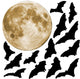 Hallow Moon with 13 Wall Decal Stickers Wall Decal