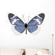 Blue and White Butterfly Wall Decal