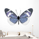Blue and White Butterfly Wall Decal